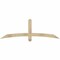 Ekena Millwork Bellingham Rough Sawn Timber Gable Bracket, Douglas Fir, 72"W x 24"H x 2"D x 4"F, 8/12 Pitch GBW072X24X0204BEL00RDF - alternate 1